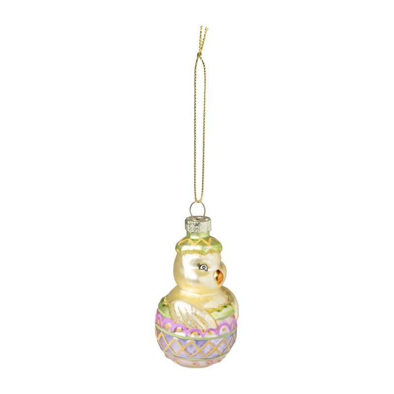 Hanger kuiken glas - diverse varianten - ø4.5x8.3 cm