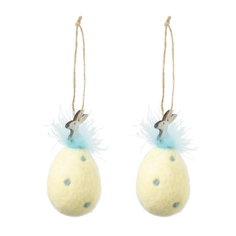 Hanger ei met stippen - diverse varianten - set van 2