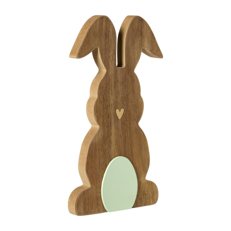 Haas met hartje groot - hout - 27x15x2 cm