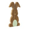 Haas met hartje groot - hout - 27x15x2 cm