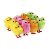 Chenille kuikens klein - pastel - set van 12