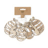 Paasei hangers - hout - set van 6