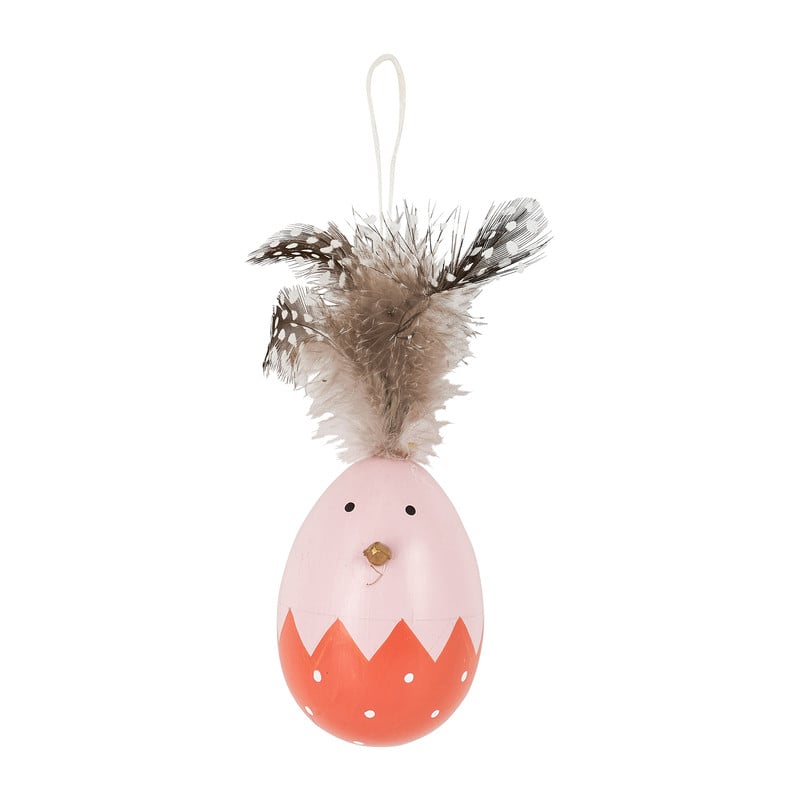 Paaskuiken hanger - oranje - 6 cm