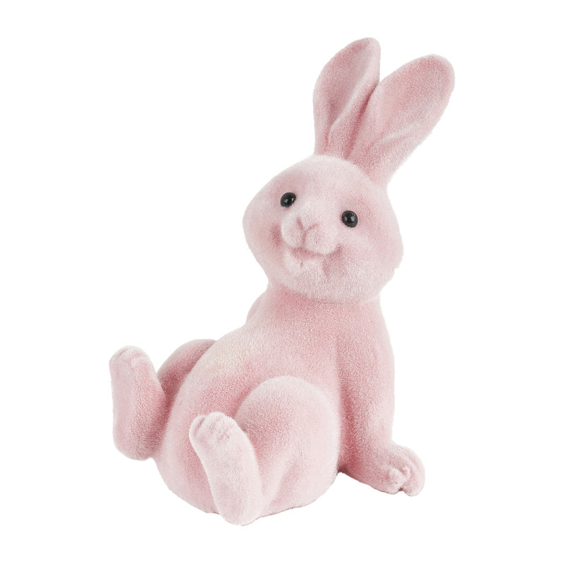 Paashaas - roze - 13.5 cm 