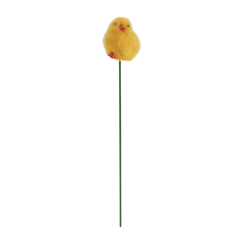 Paaskuiken op stok - 25 cm 