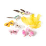 Chenille kuikens - roze - 12 stuks