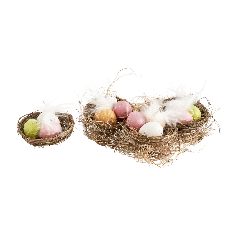 Nestje met eieren - 4 stuks