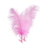Veren met clipjes - roze - 2 stuks
