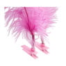 Veren met clipjes - roze - 2 stuks
