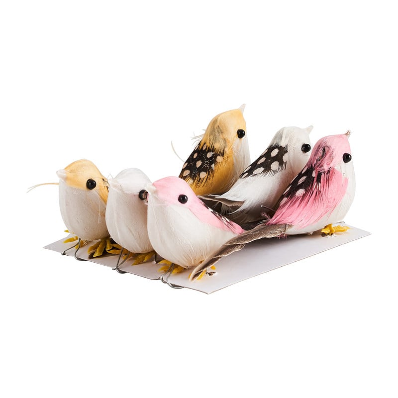 Vogels - 6 stuks