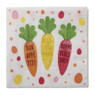 Servetten wortels - wit - 33x33 cm - set van 20