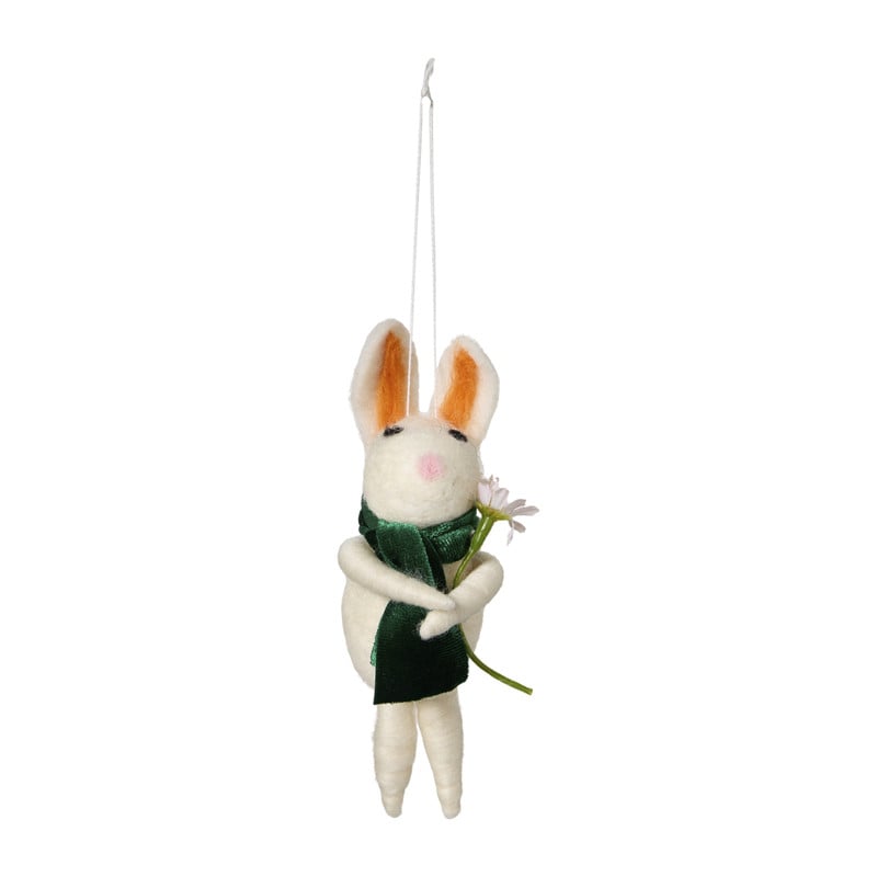 Hanger haasje met sjaal - multikleur - diverse varianten