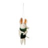 Hanger haasje met sjaal - multikleur - diverse varianten