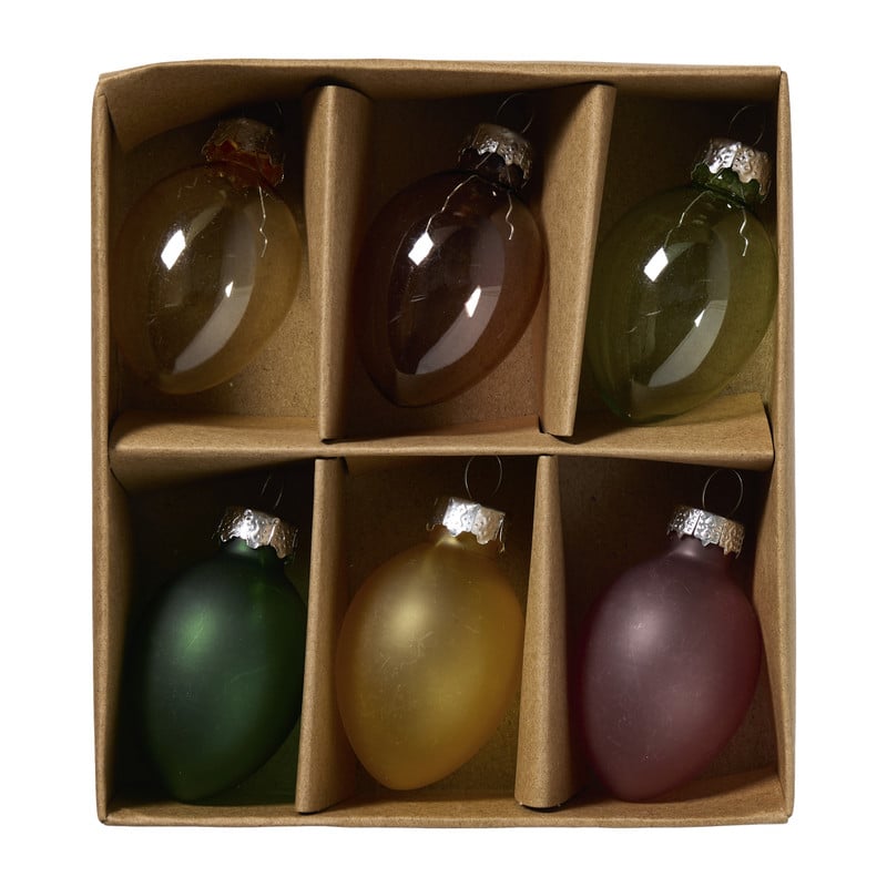 Paashanger mat & glans - set van 6 - diverse varianten