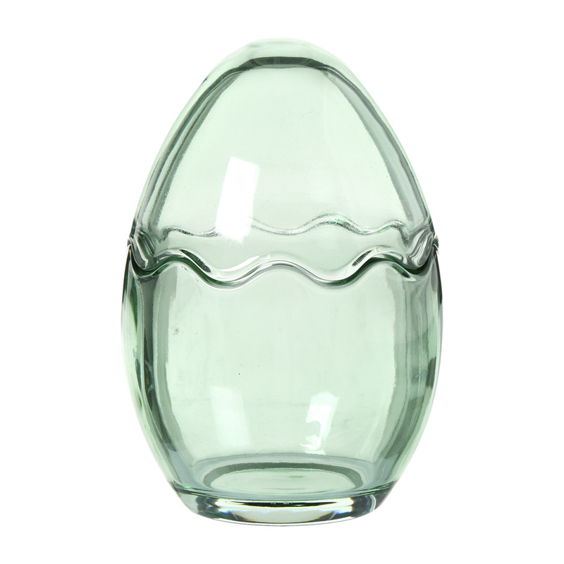 Beeldje ei in glas - multikleur - diverse varianten