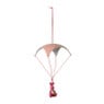 Paashanger parachute - roze - ø7x16cm