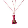 Paashanger parachute - roze - ø7x16cm