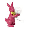Lamp paashaas - roze - 10x7x5 cm