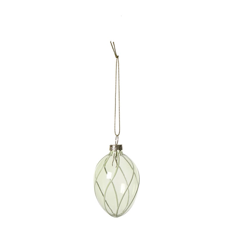 Paashanger streep - groen -  ø5x7 cm 