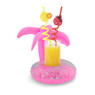 Palmboom drinkhouder - roze - 22x20x30 cm