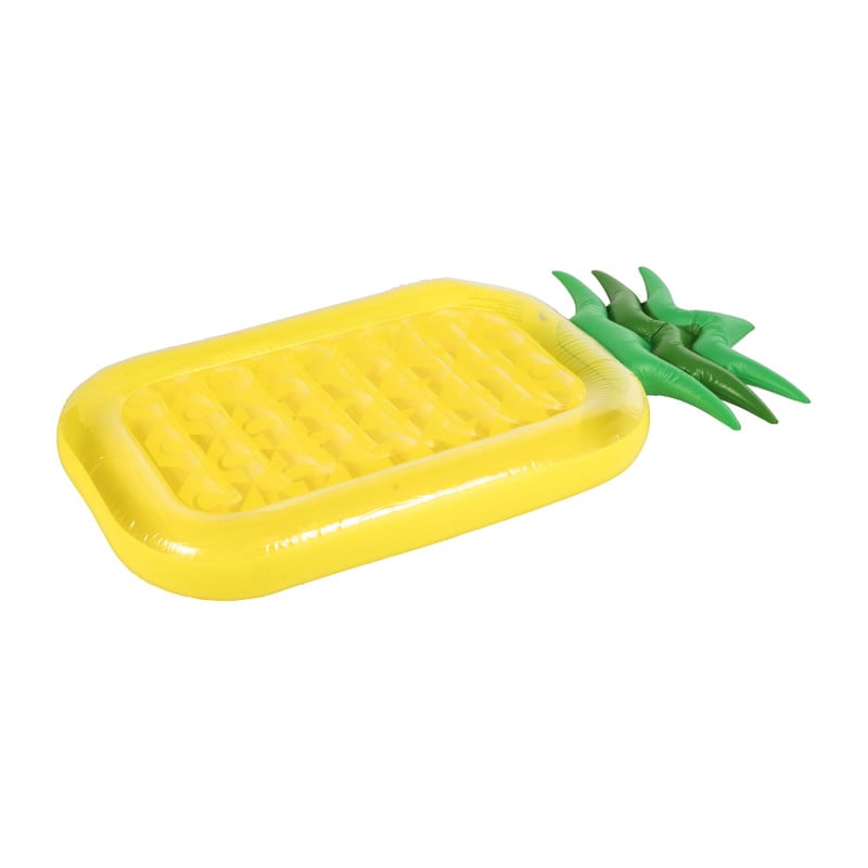 Luchtbed ananas - geel/groen - 182x81 cm