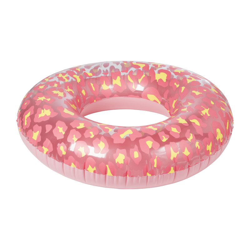 Zwemband leopard - roze - ø90 cm