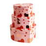 Cadeaudoos hart - roze - 27x22x13 cm 