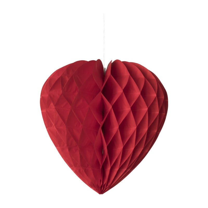 Honeycomb hart - rood 