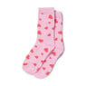 Sokken hartjes - roze/rood - maat 38-41