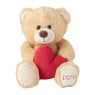Beer met hart - polyester - 25x19x14 cm
