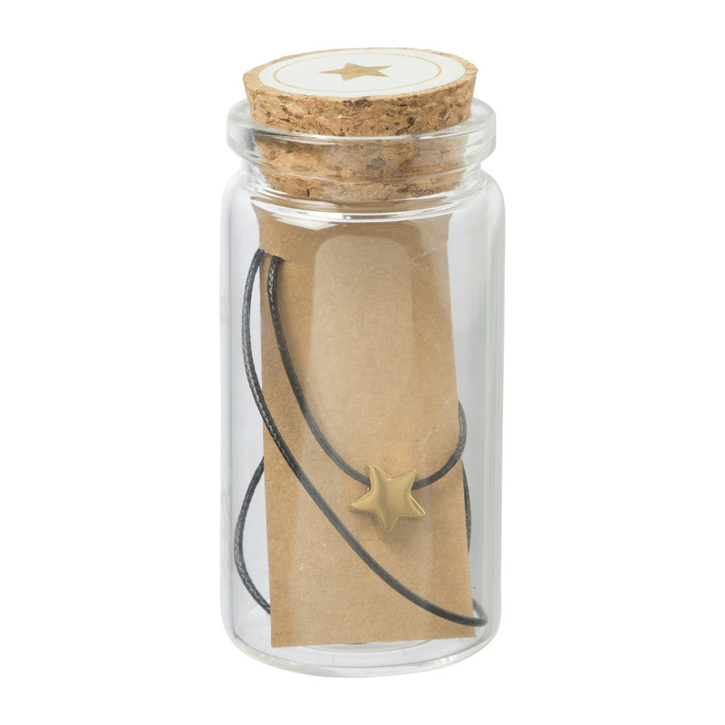 Armbandje in fles - diverse varianten - ø3.7x7 cm