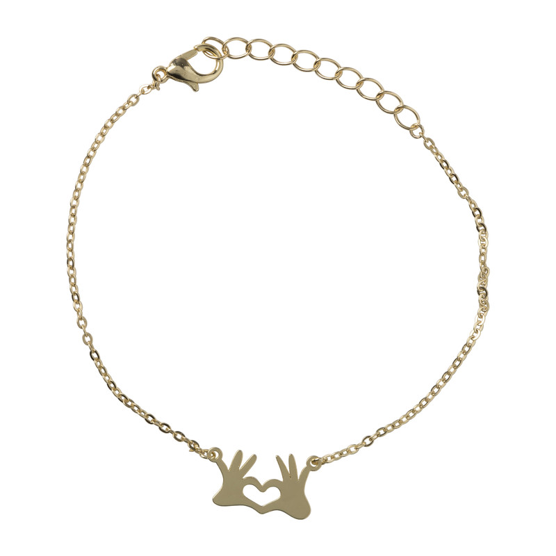 Armband met hartjes - diverse varianten - goud