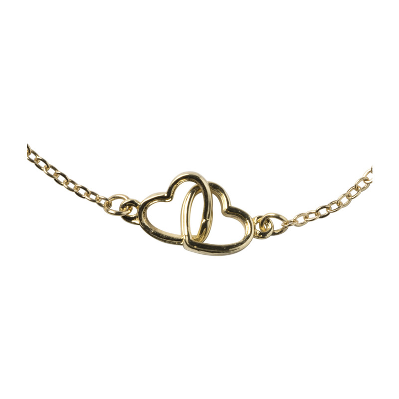 Armband met hartjes - diverse varianten - goud