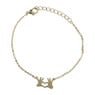 Armband met hartjes - diverse varianten - goud