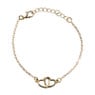 Armband met hartjes - diverse varianten - goud