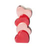 Vaas met hartjes - diverse varianten - 21.5x8.4x5.7 cm