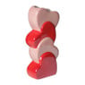Vaas met hartjes - diverse varianten - 21.5x8.4x5.7 cm
