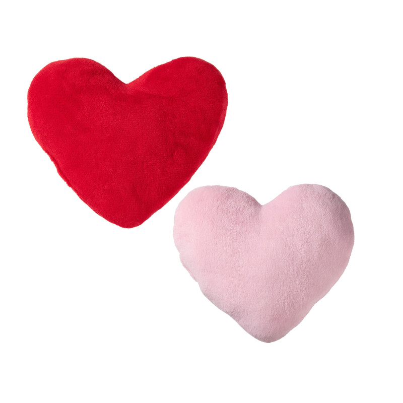 Kussen hart - roze - 30x30 cm