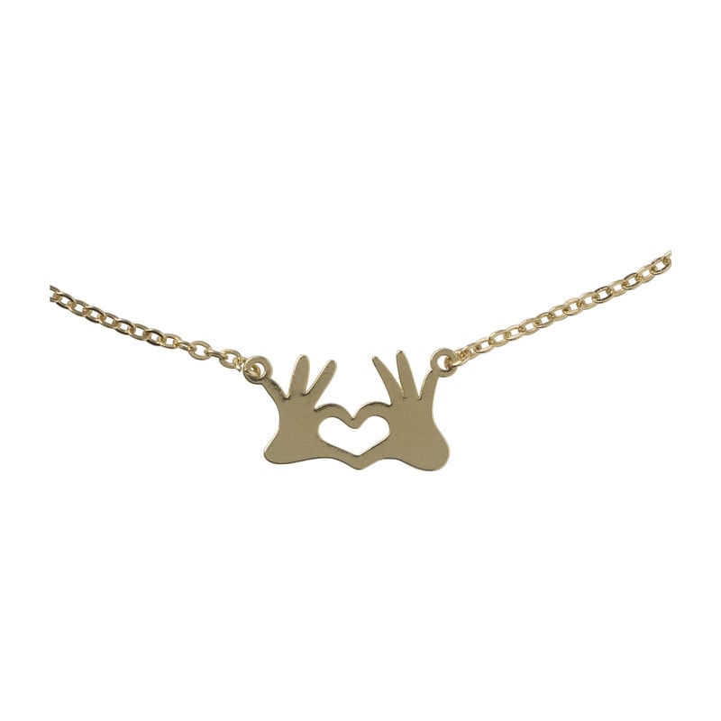 Ketting met hartjes - diverse varianten - goud
