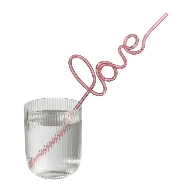 Rietjes LOVE - roze - set van 2 