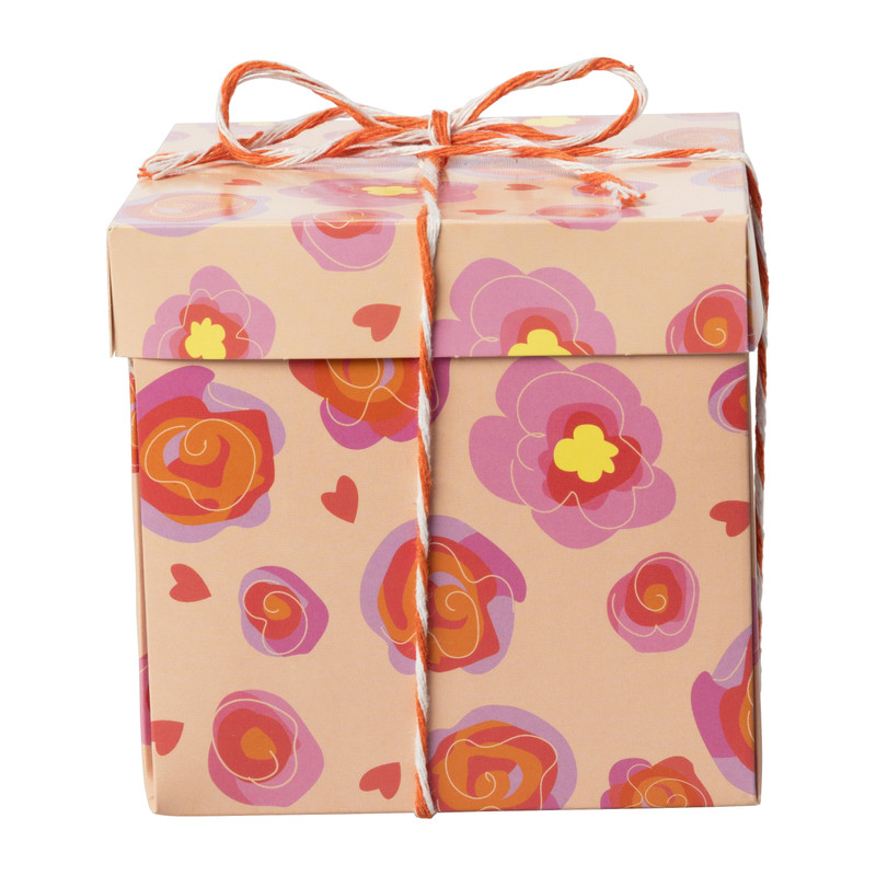 DIY hartjes verrassings explosiebox - rood