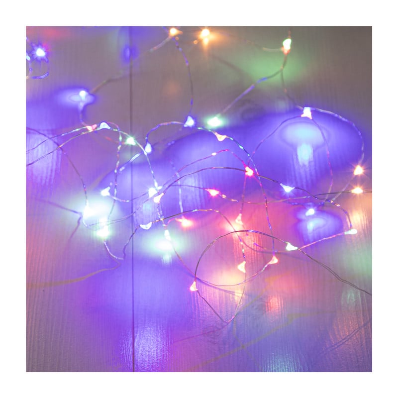 Verlichting multikleur - 50 lampjes - 5 meter