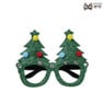 Kerstbril color change led - zilverkleurig - 18x6x15.5 cm