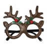 Kerstbril color change led - zilverkleurig - 18x6x15.5 cm