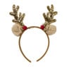 Kerstdiadeem color changing - goudkleurig - 20x2x21 cm