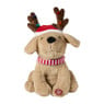 Hond met licht en geluid - bruin - 30x25x38 cm