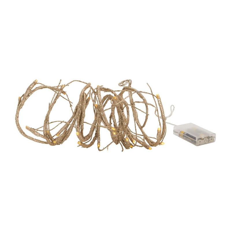 Kerstverlichting glittertak - 30 lampjes - 150 cm 