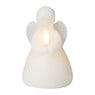 LED kaars engel - wit - ø8x14 cm 