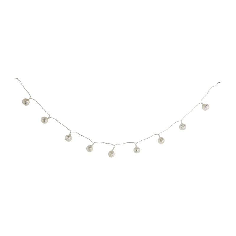 LED-snoer metalen bollen