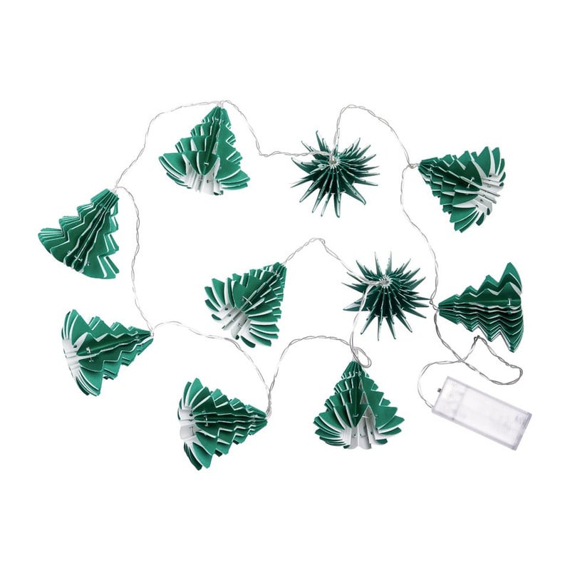 Verlichtingssnoer kerstboom - 10 stuks - 165 cm